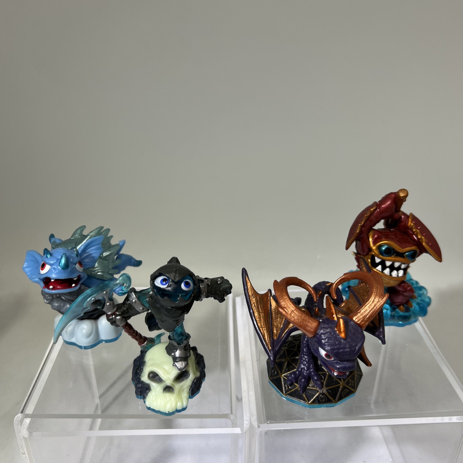 Skylanders Swap Force Lot of 4 Blue Base Activision Non-Swappable Figures #ML1