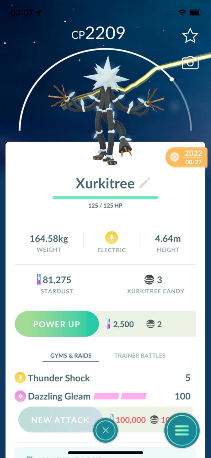 Pokémon TRADE – Xurkitree Lv20 Ultra Beast Trade !! 30 Days Friendship Bonus !!