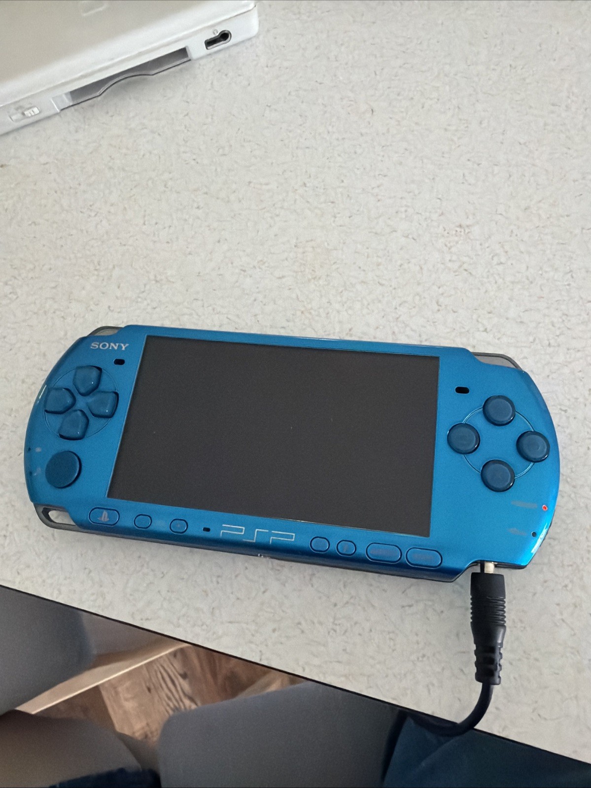 Sony PSP-3000 Vibrant Blue Handheld Console Games Charging Cord 128 Gb Sd Card
