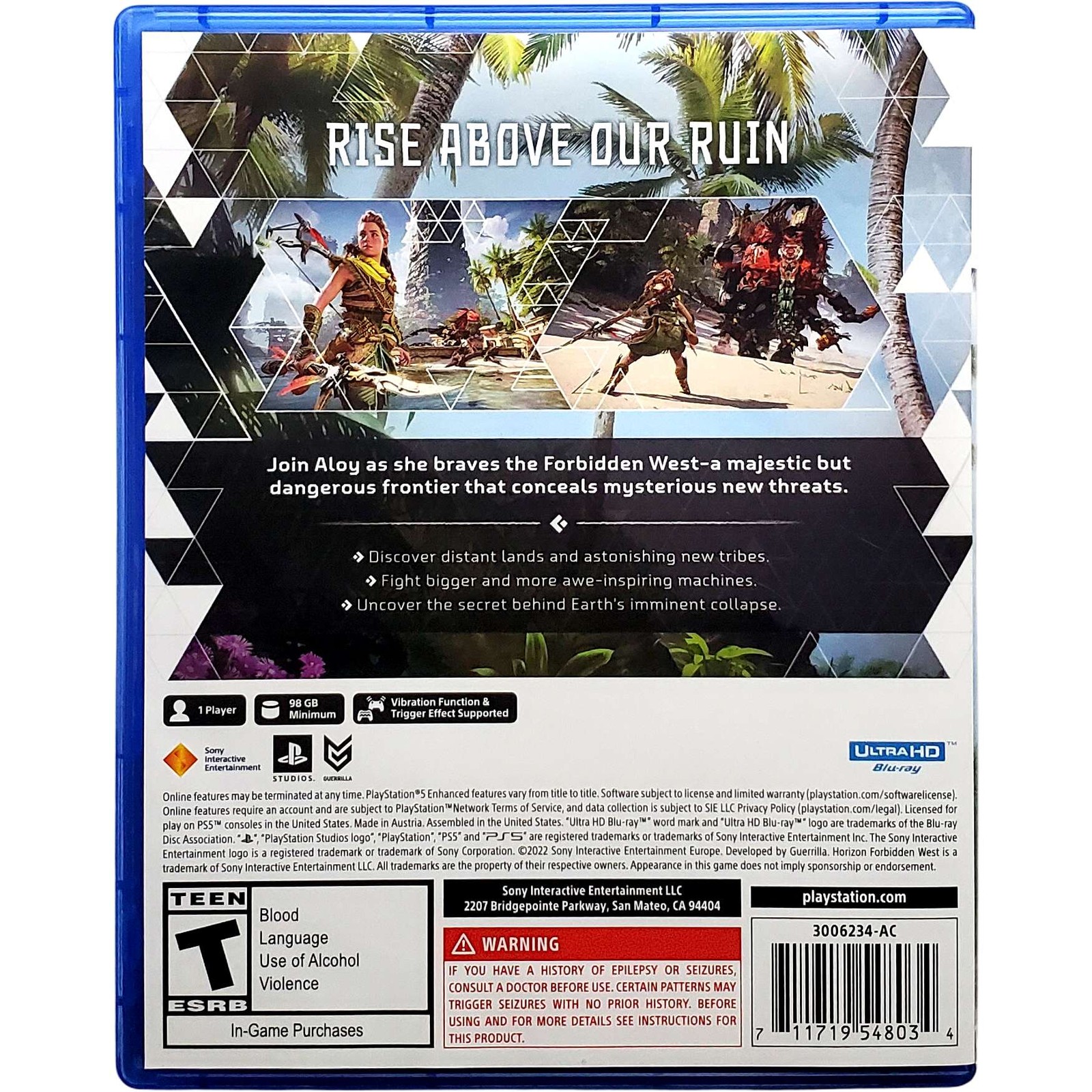 Horizon Forbidden West – Sony Playstation 5 PS5 Tested 1Y Guarantee