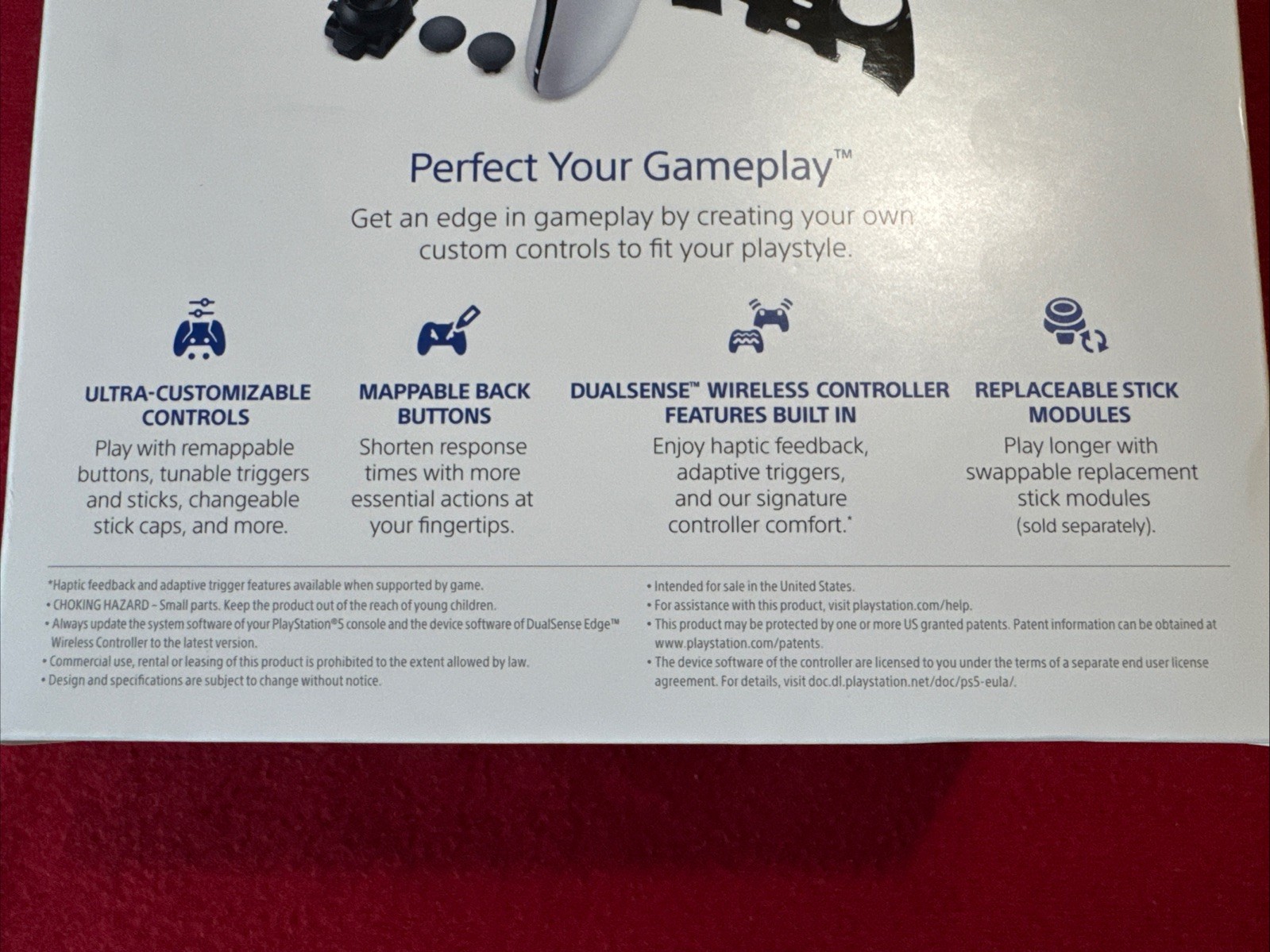 Sony PlayStation 5 DualSense Edge Wireless Controller – White- 1000035016