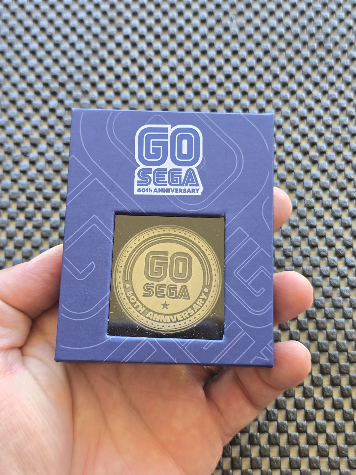 Sonic Hedgehog GO SEGA 60th Anniversary Coin Medal Rare GENESIS SATURN DREAMCAST