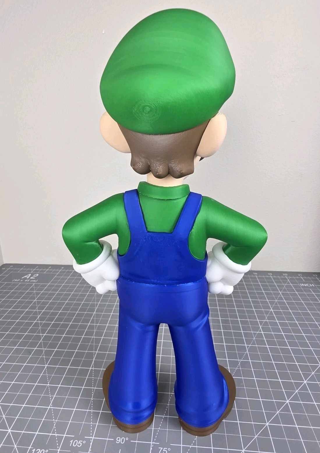 Luigi – Super Mario Bros Figure Free Standing 14.5″ in Nintendo 64 Display
