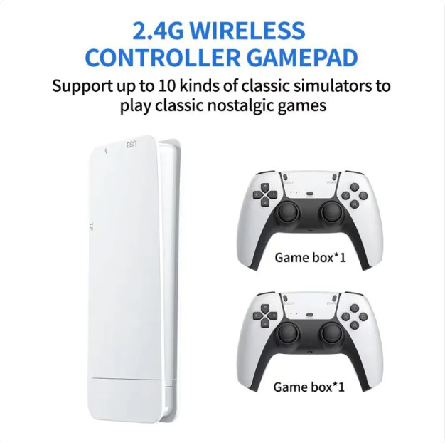 M15 Plus Retro Game Stick 4K HDMI Wireless Console 64GB 128GB 256GB 2 Controller