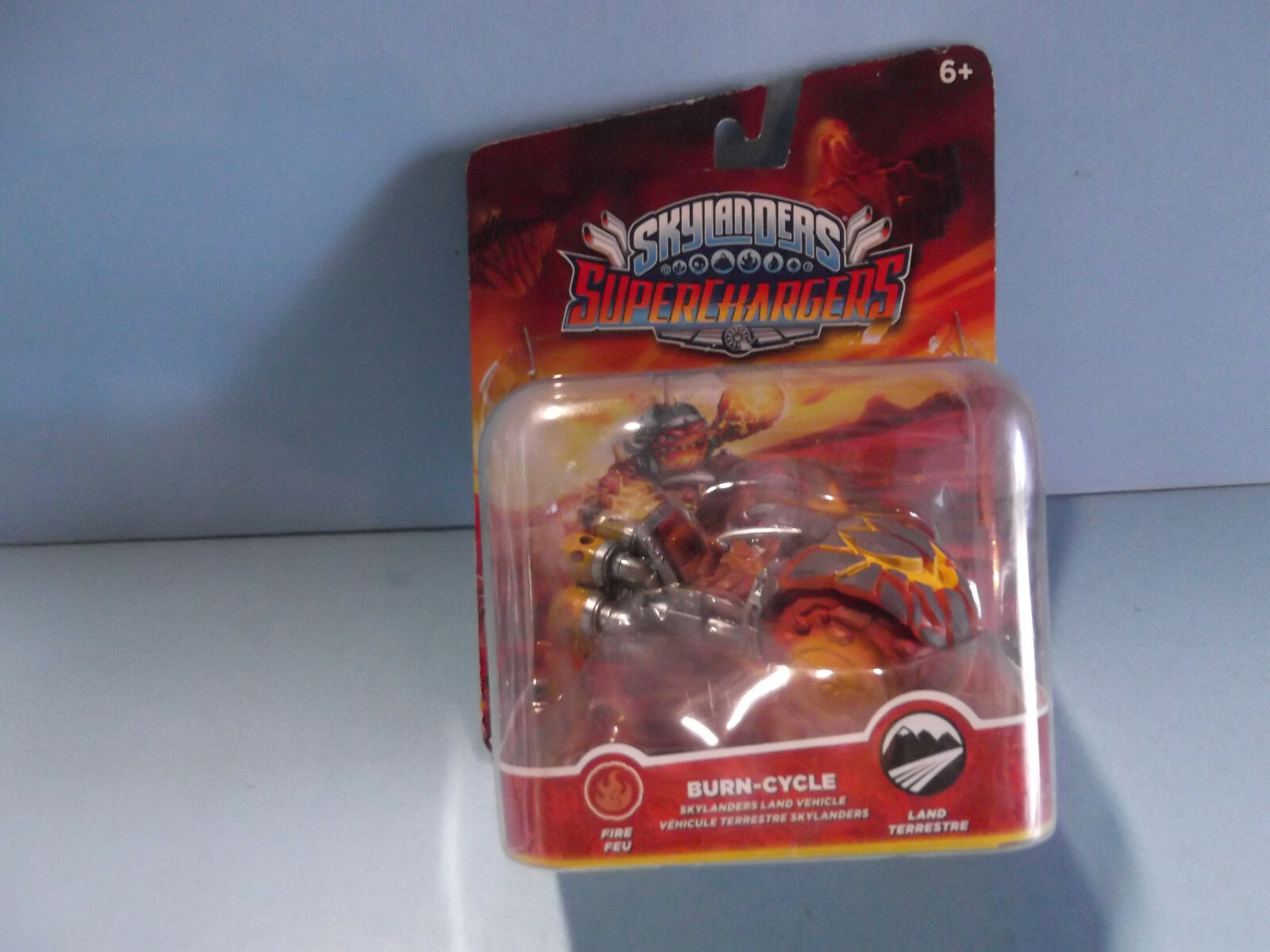 Skylanders superchargers burn cycle “new but packaging came unglued from card”