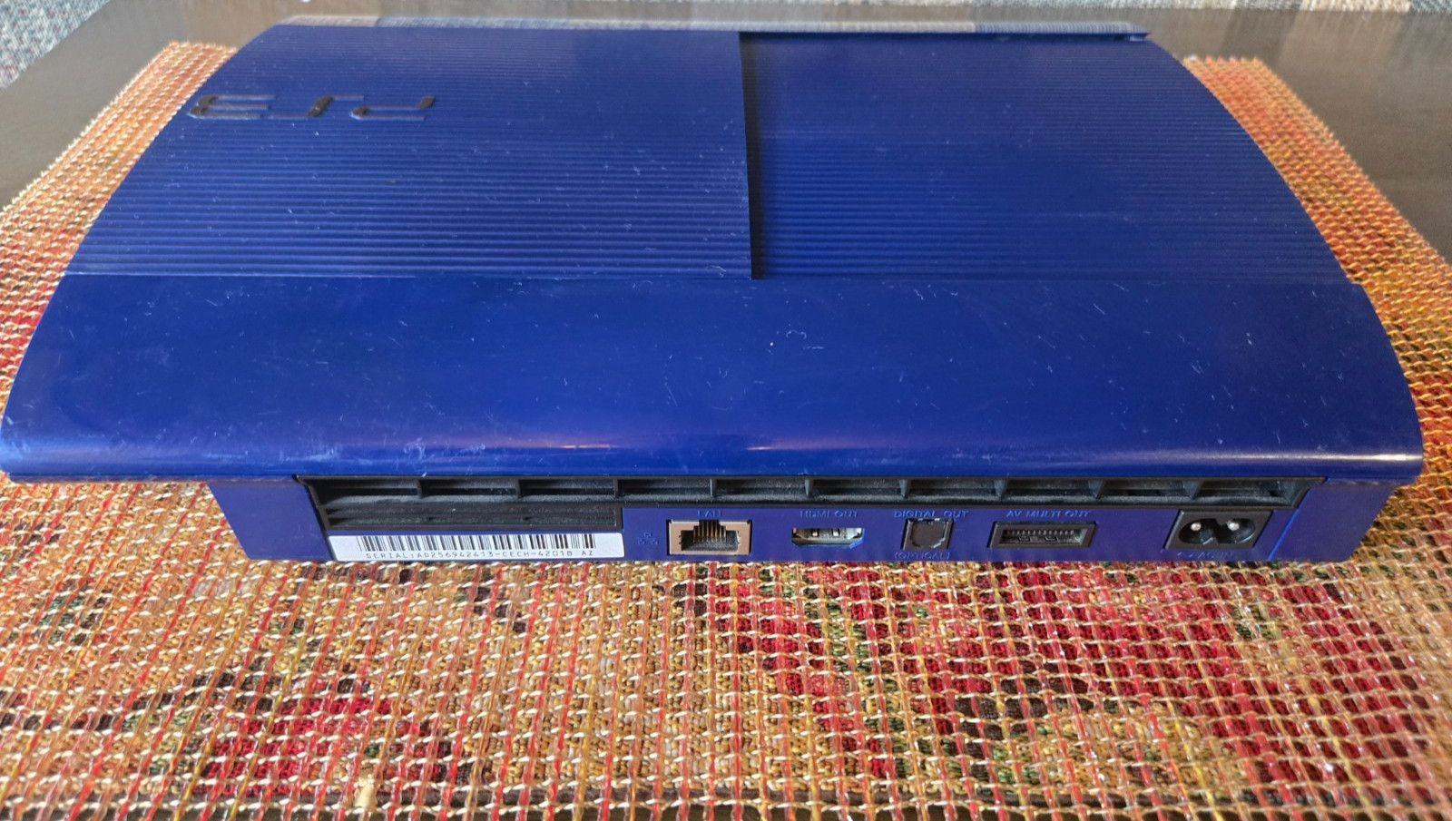Sony PlayStation PS3 Super Slim 250GB Blue Console CECH-4201B W OEM Controller