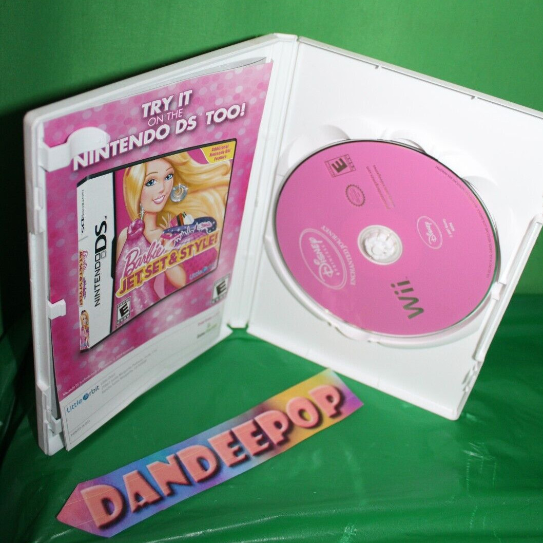 Nintendo Wii Disney Barbie Jet, Set & Style