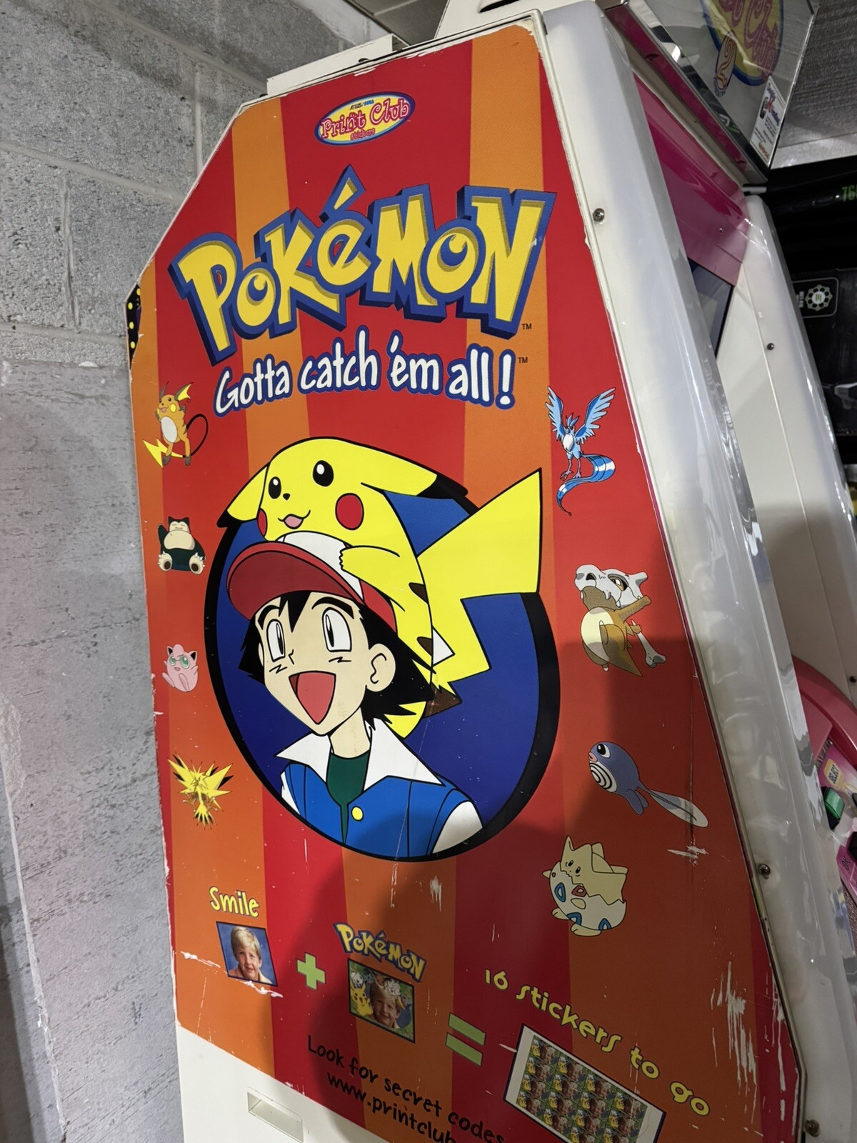 Vintage Pokemon – Altus / SEGA Print Club 2 Arcade Photo Booth – Before Snap