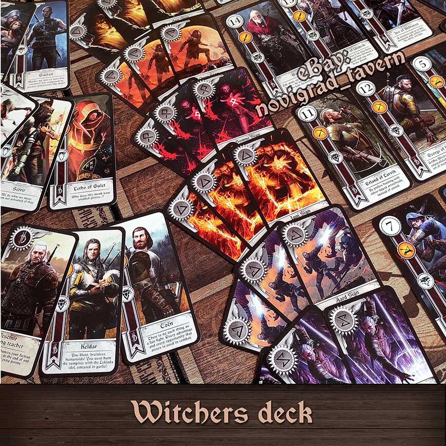 Gwent cards 2.0 – Witcher – 5 custom decks – Wild Hunt Toussaint Redania Velen