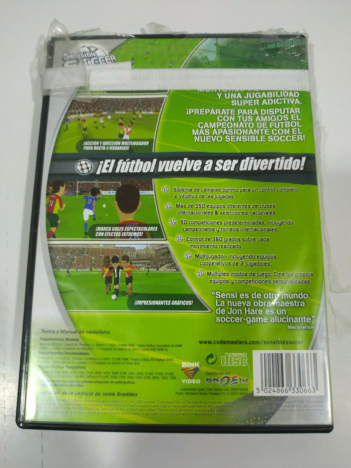 Sensible Soccer 2006 Codemasters – Game For PC CD-Rom Edition Spain