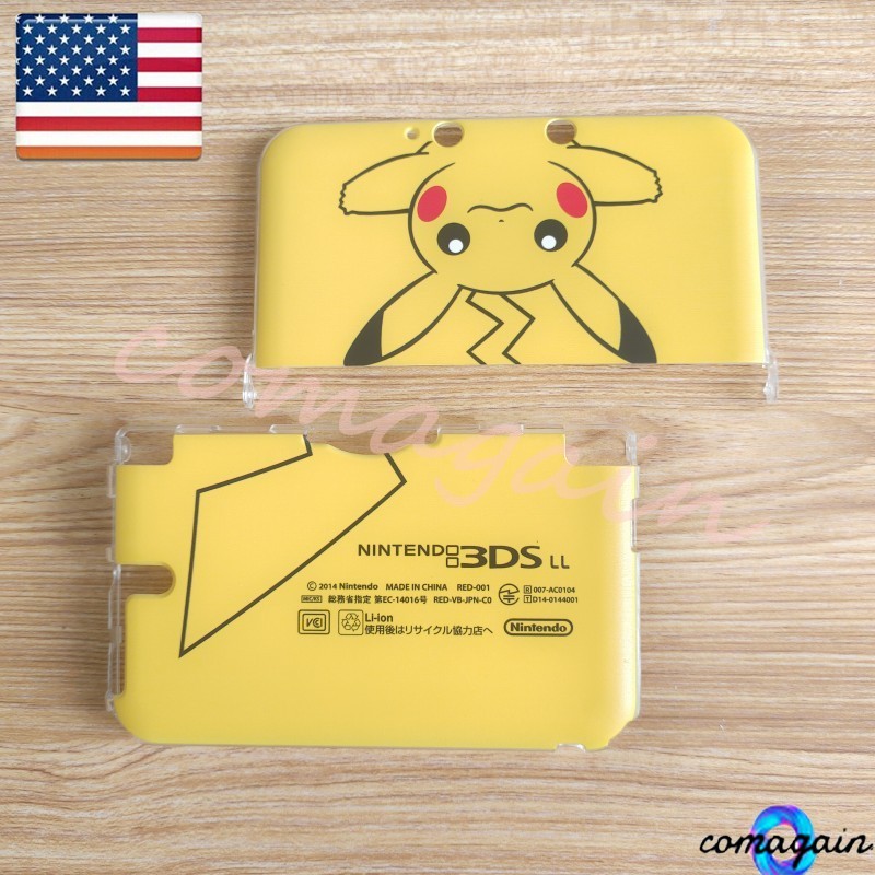 Hard Shell Protective Case Cover For Nintendo 3DS XL 3DS LL Old Model Pikachu