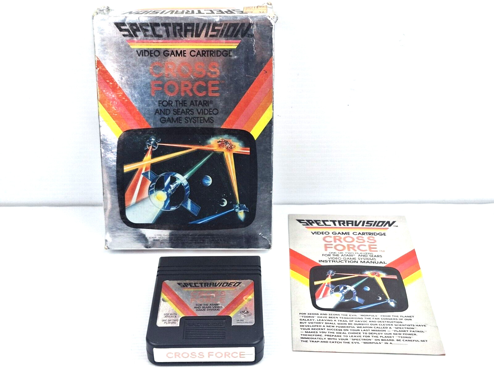 Cross Force Spectravision ATARI 2600 PAL CART COMPLETE CIB
