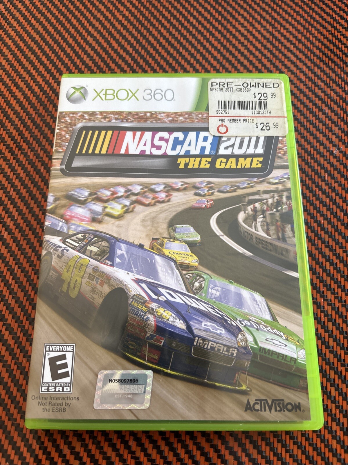 NASCAR The Game 2011 (Microsoft Xbox 360, 2011) with Manual – Tested clean disc!
