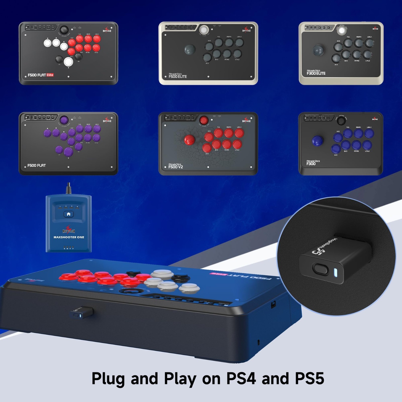 FPS PS4 Adapter & PS5 Converter for Arcade Joystick F300 F500 Elite – MagicBoots