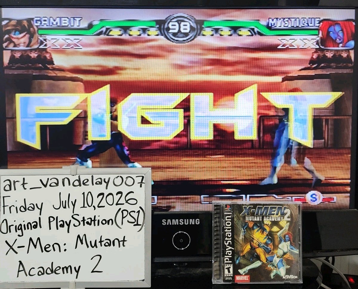 X-Men: Mutant Academy 2 (Sony PlayStation 1 PS1, 2001) CIB + Case Protector VGC