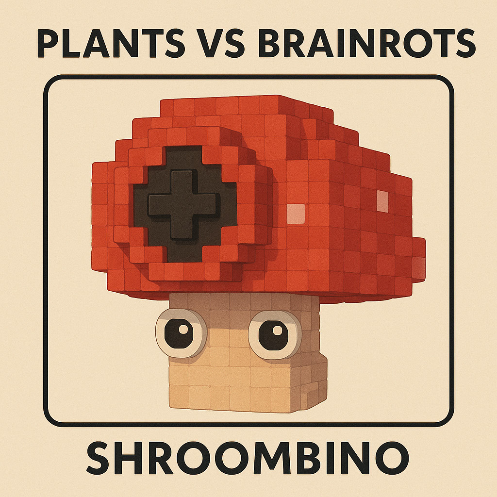 Plants Vs Brainrots | (Fast Delivery) Shroombino 6k dmg+ (Cheap)