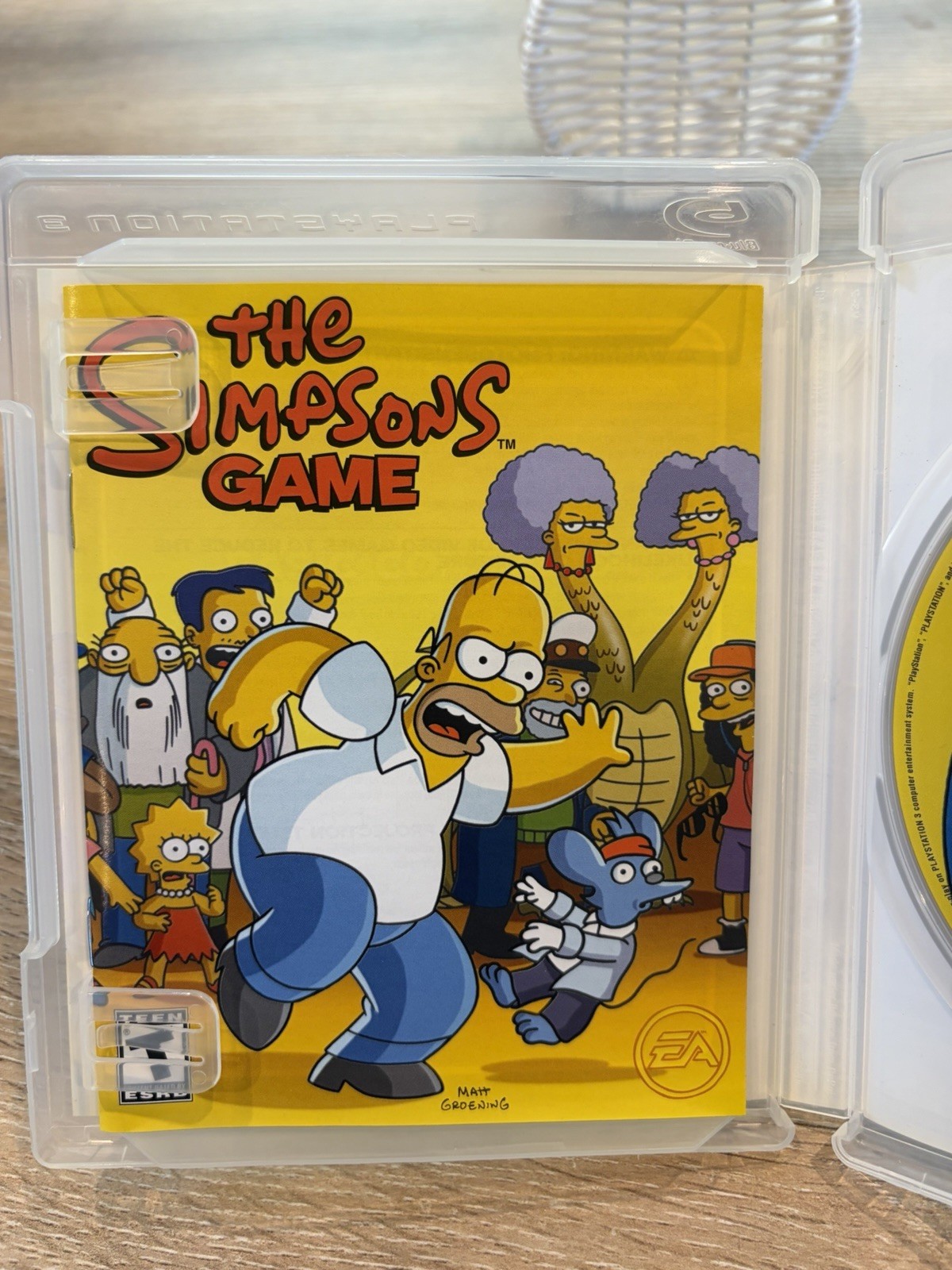 The Simpsons Game (Sony PlayStation 3, 2007) PS3 Complete CIB w/RARE POSTER!