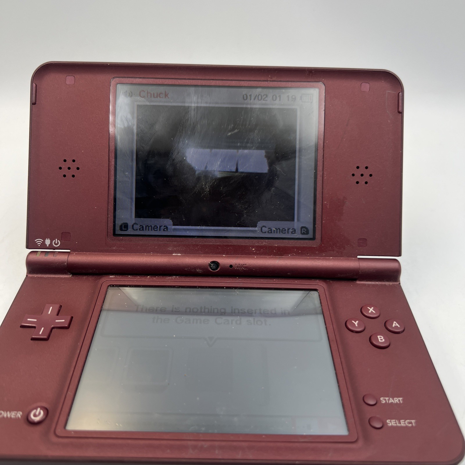 Nintendo DSi XL Burgundy Handheld Console Tested and Working – Console Only –