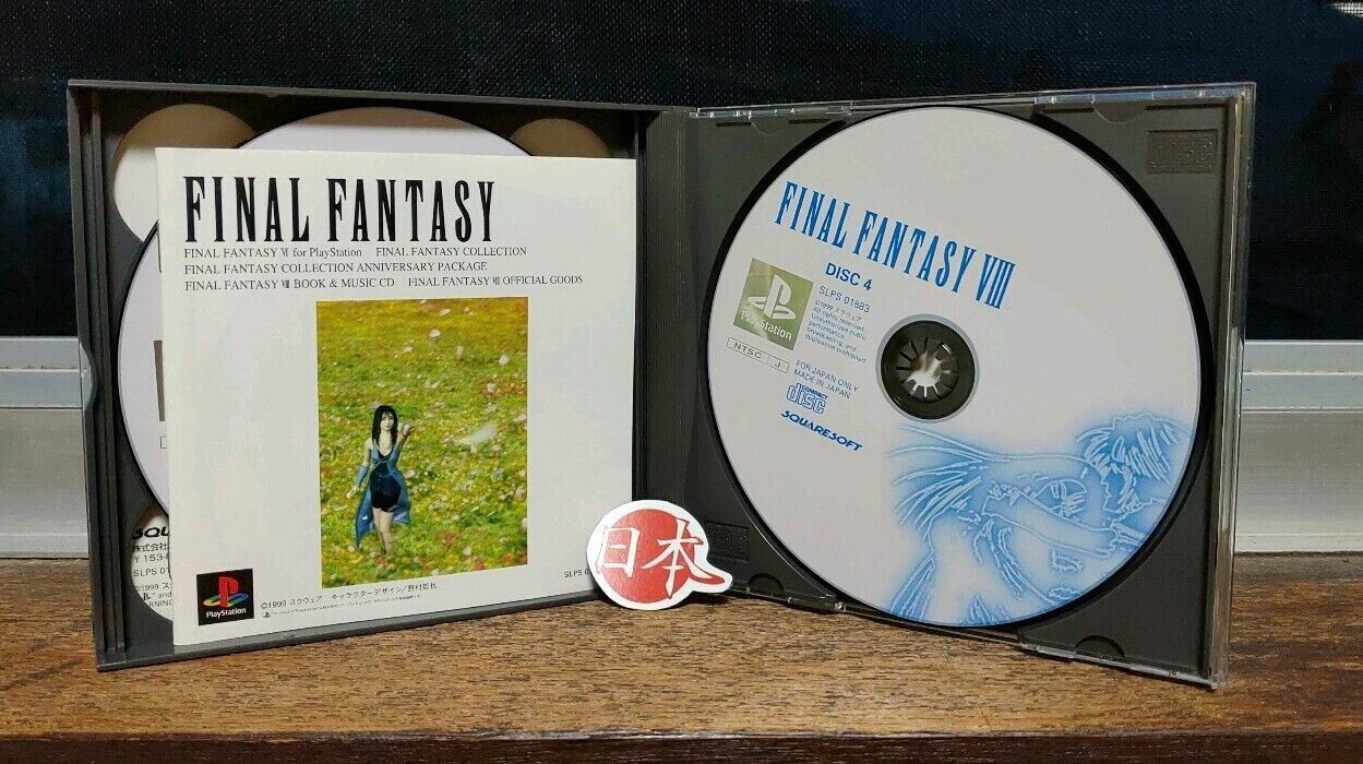 Final Fantasy VIII FF8 Japan NTSC-J PlayStation 1 PS1 + SPINE CARD FREE SHIPPING