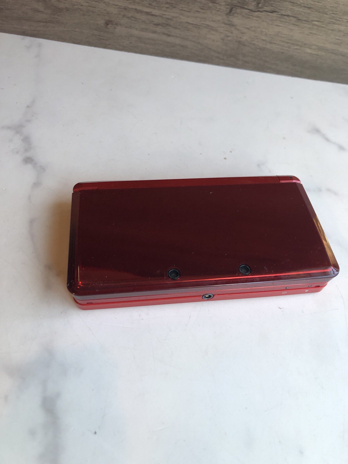 For Parts Not Working Nintendo 3DS Flame Red Handheld Console Original As is