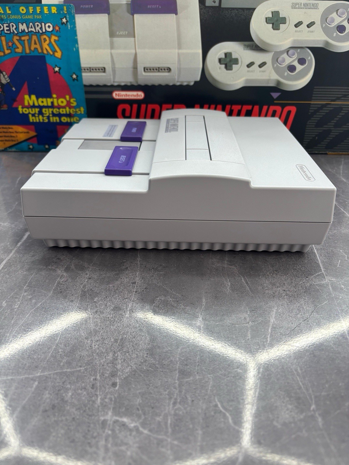 Super Nintendo SNES set In Box Matching Serial # PRISTINE CONDITION