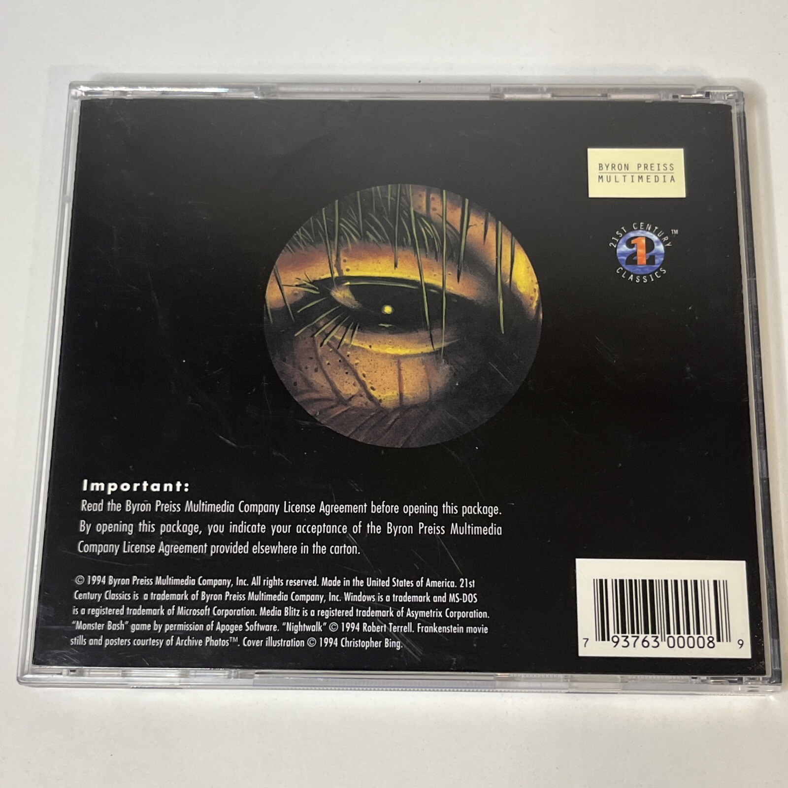 Vintage The Essential Frankenstein PC CD-ROM The Multimedia Experience Game 1994