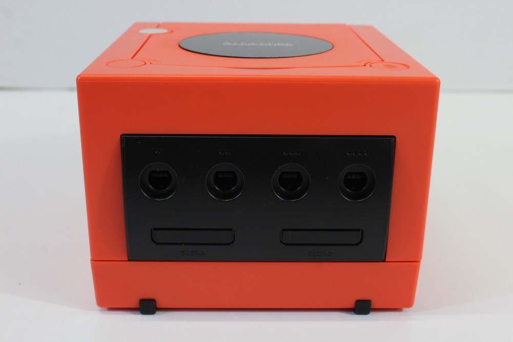 Nintendo Gamecube Console Warm Red x Black AC S-Video to HDMI NTSC-U/C White LED