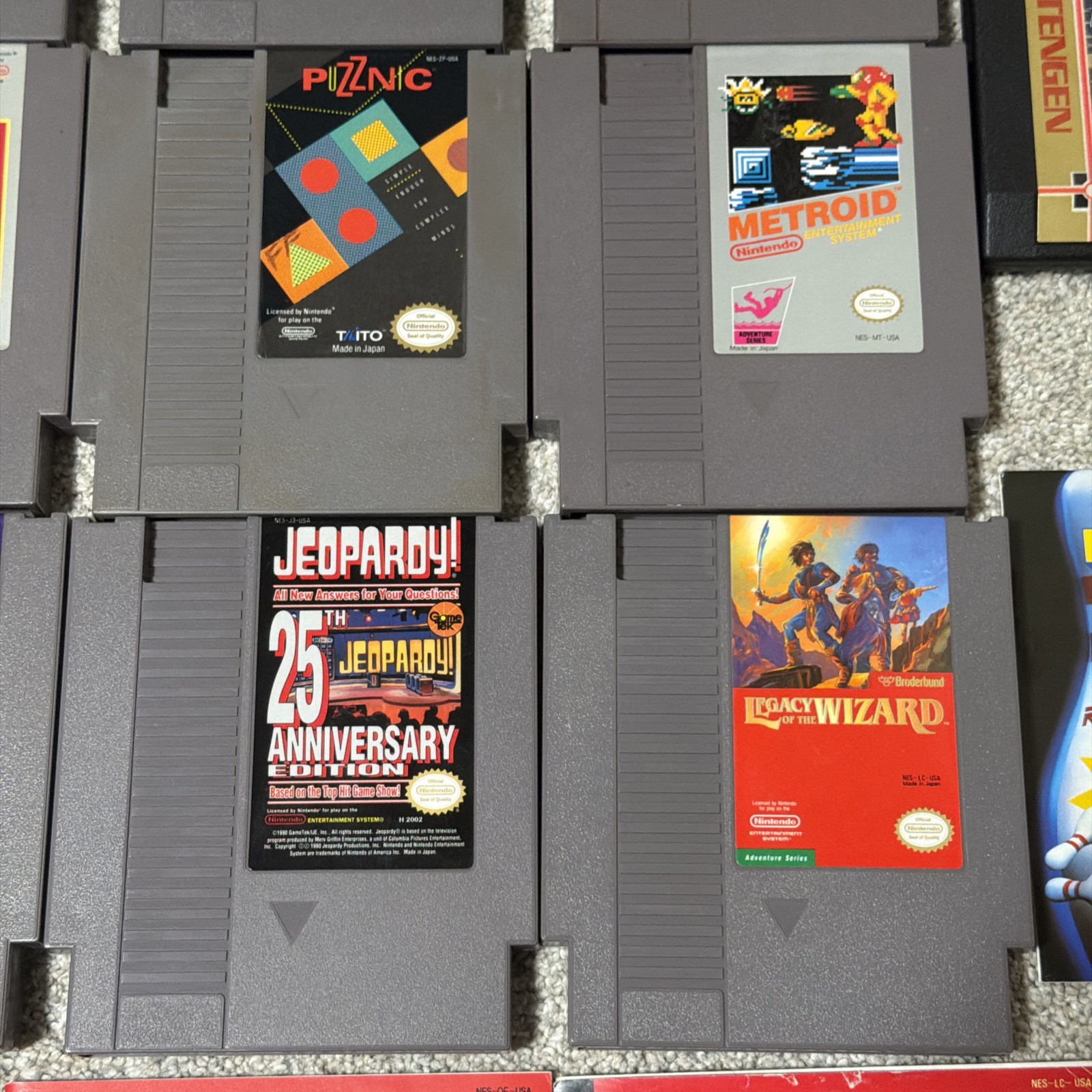 Nintendo NES Game Lot of 17 All w/ Manuals – Metroid Ducktales Metal Gear