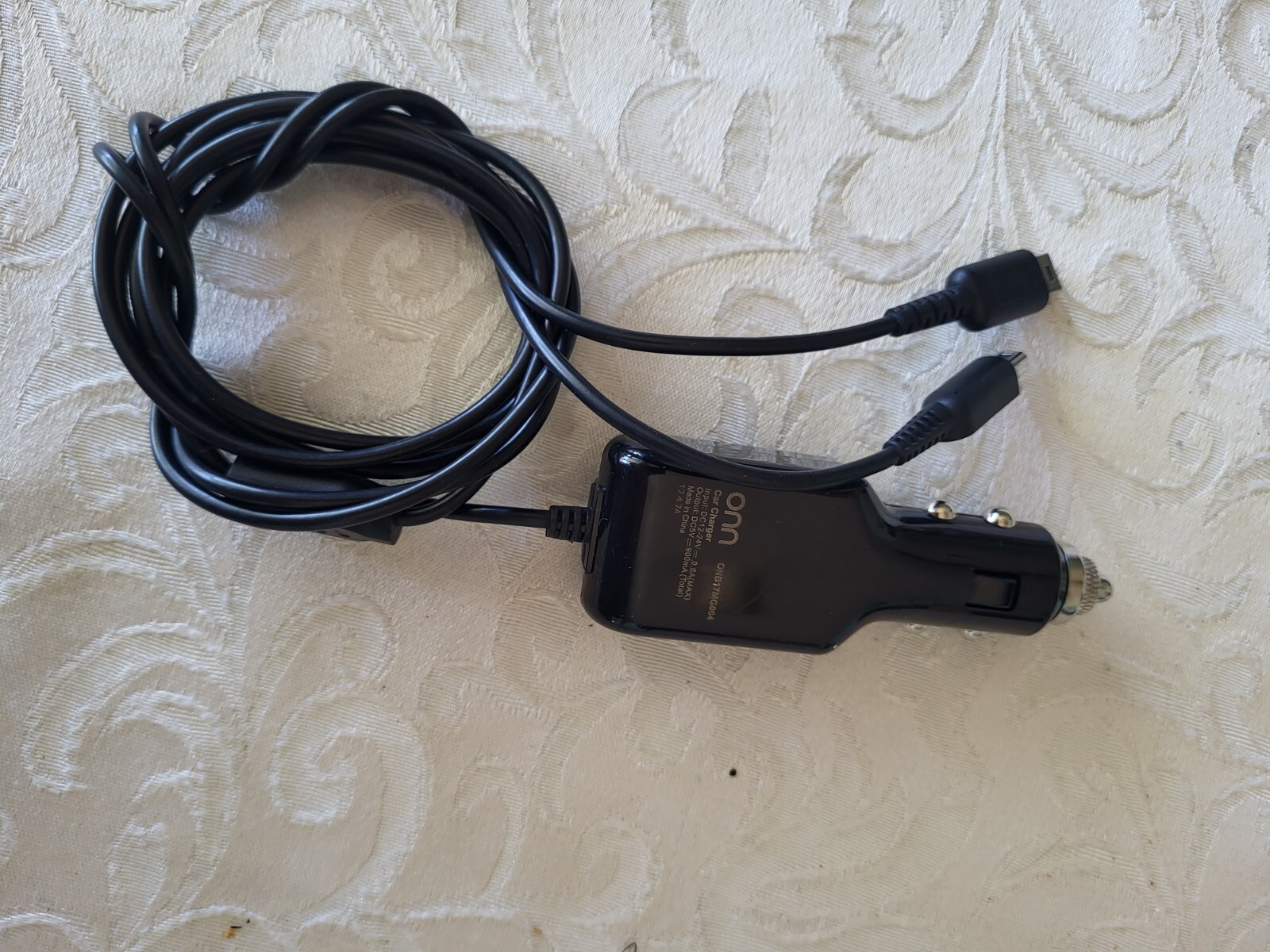 Nintendo CAR CHARGER for DS and 2DS and 3DS ~ 5ft cord