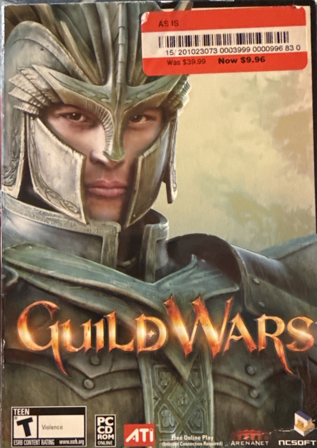 Guild Wars PC Game CD-ROM 2005 ArenaNet New Open Box