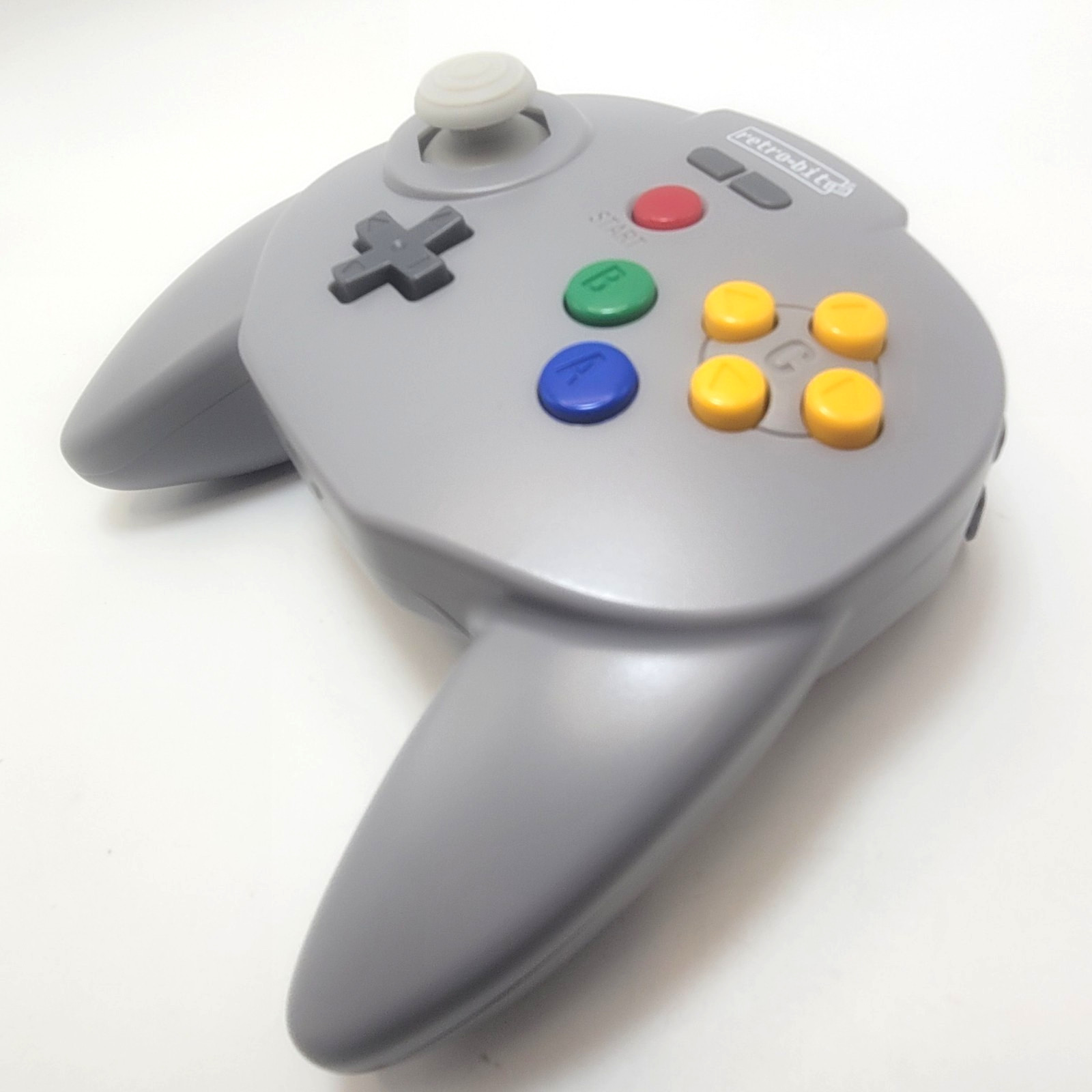 Tribute64 2.4GHz Wireless Controller for N64, Switch, and USB – Classic Gray