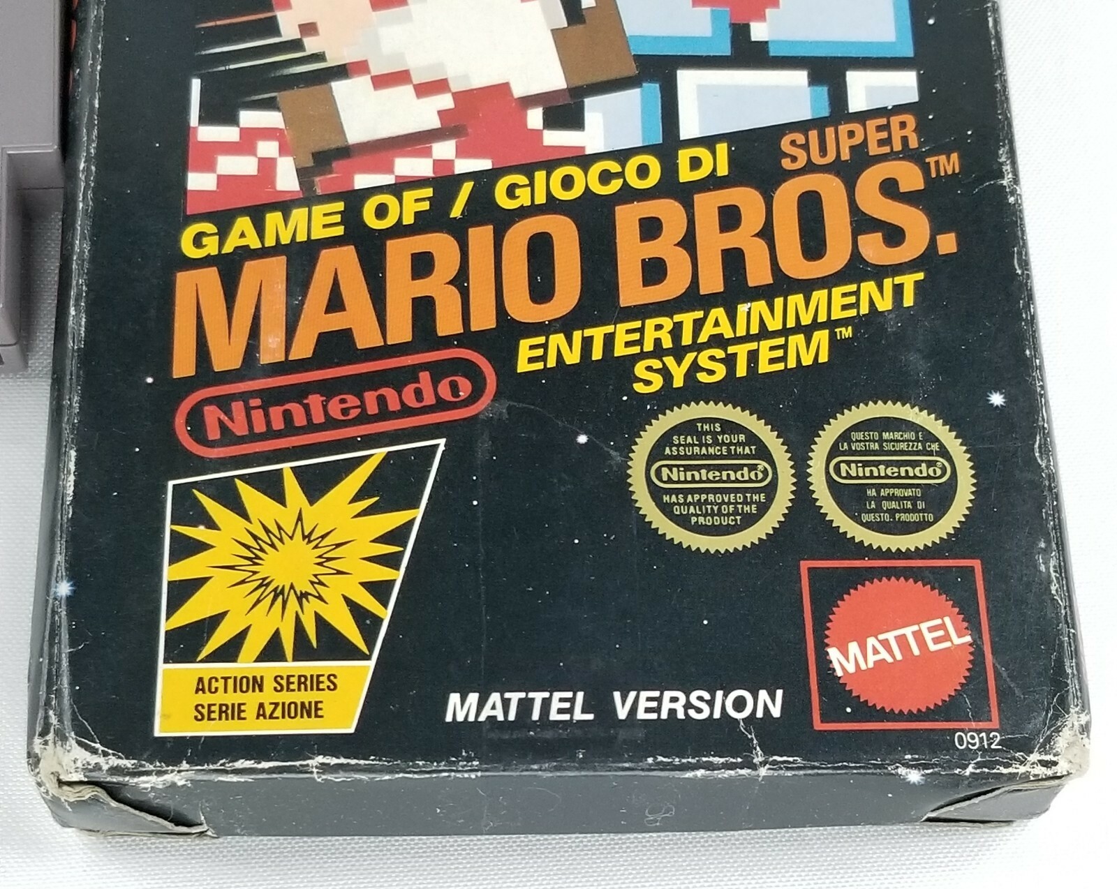 Super Mario Bros Nintendo NES MATTEL VERSION ITALY IMPORT RARE TESTED VHTF HTF
