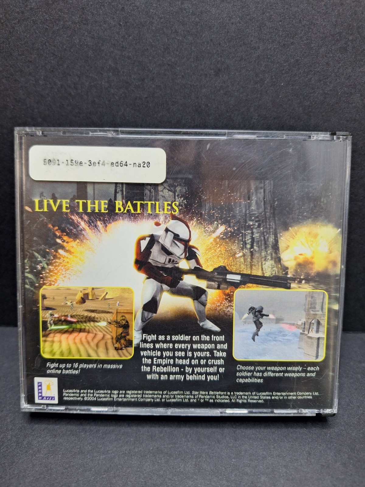 Star Wars: Battlefront 1 (PC, 2004) Original Game 3 CD Set GOOD