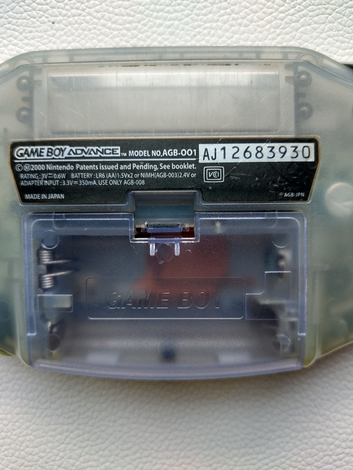 Nintendo Gameboy Advance AGB-001 IPS & Upgrades! “Glacier Acid Wash” Custom