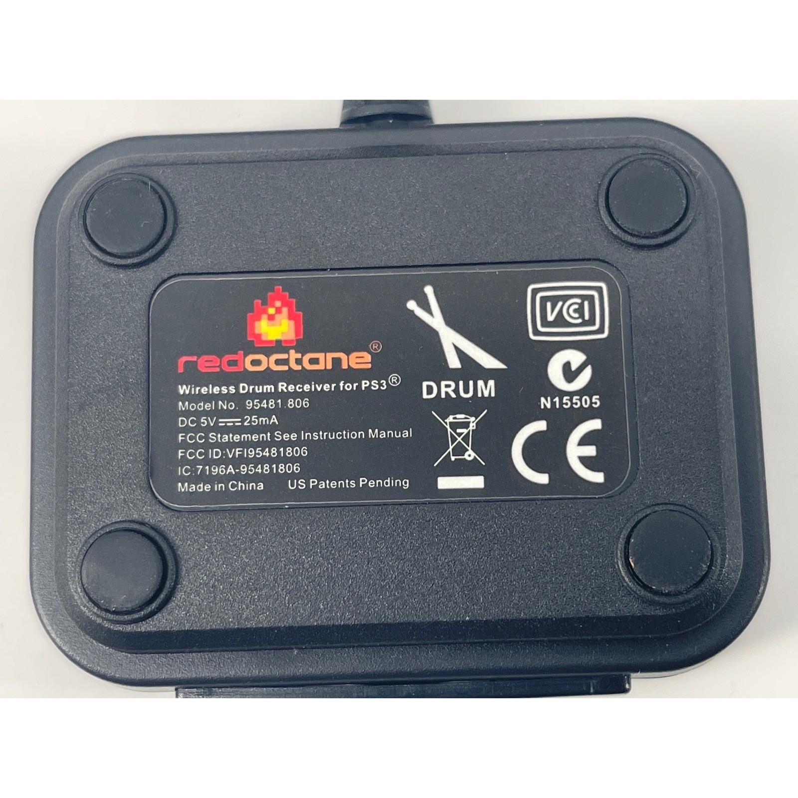 RedOctane Guitar Hero PS3 Wireless Drum Receiver 95481.806 Black Dongle
