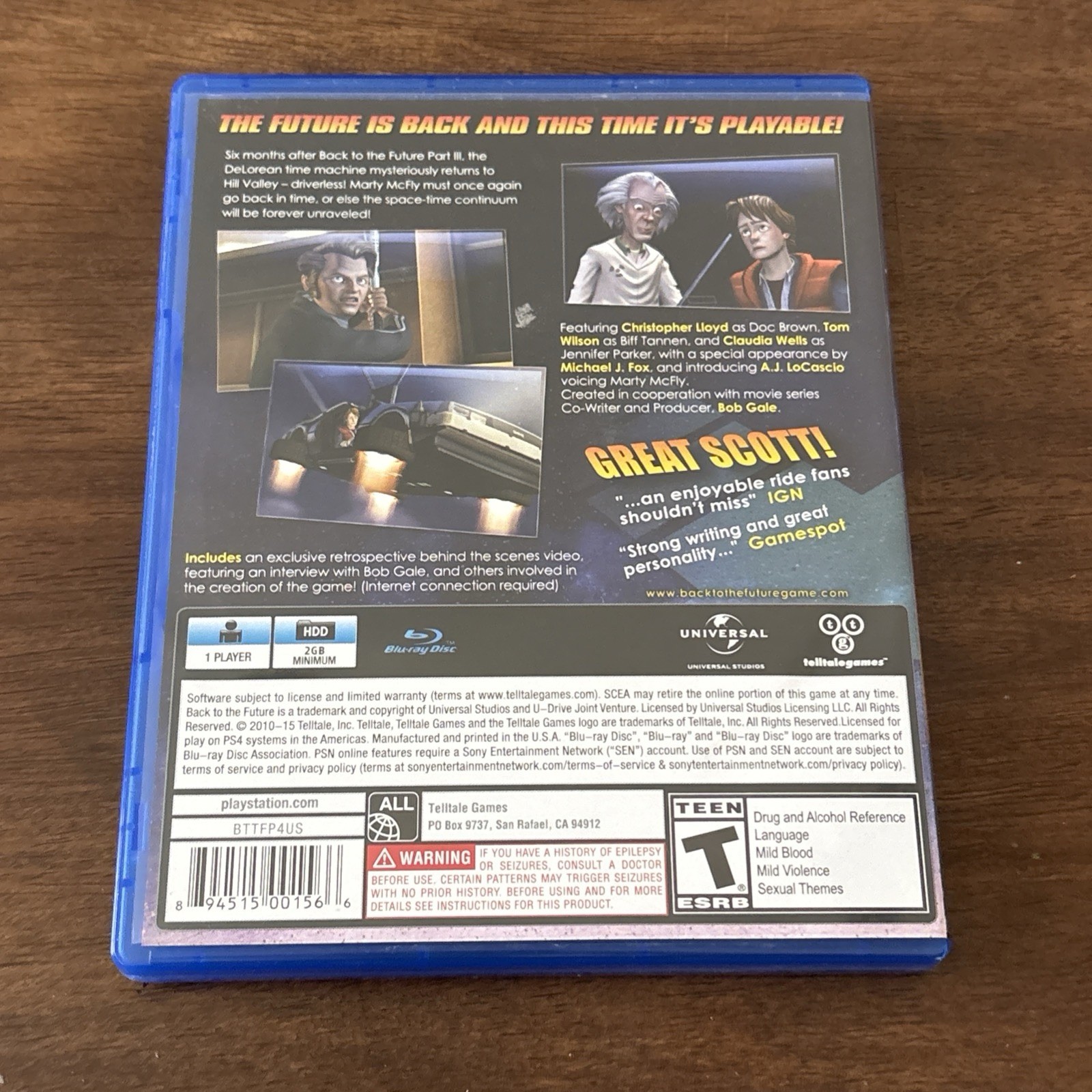 Back to the Future: The Game – 30th Anniversary Edition (Sony PlayStation 4)