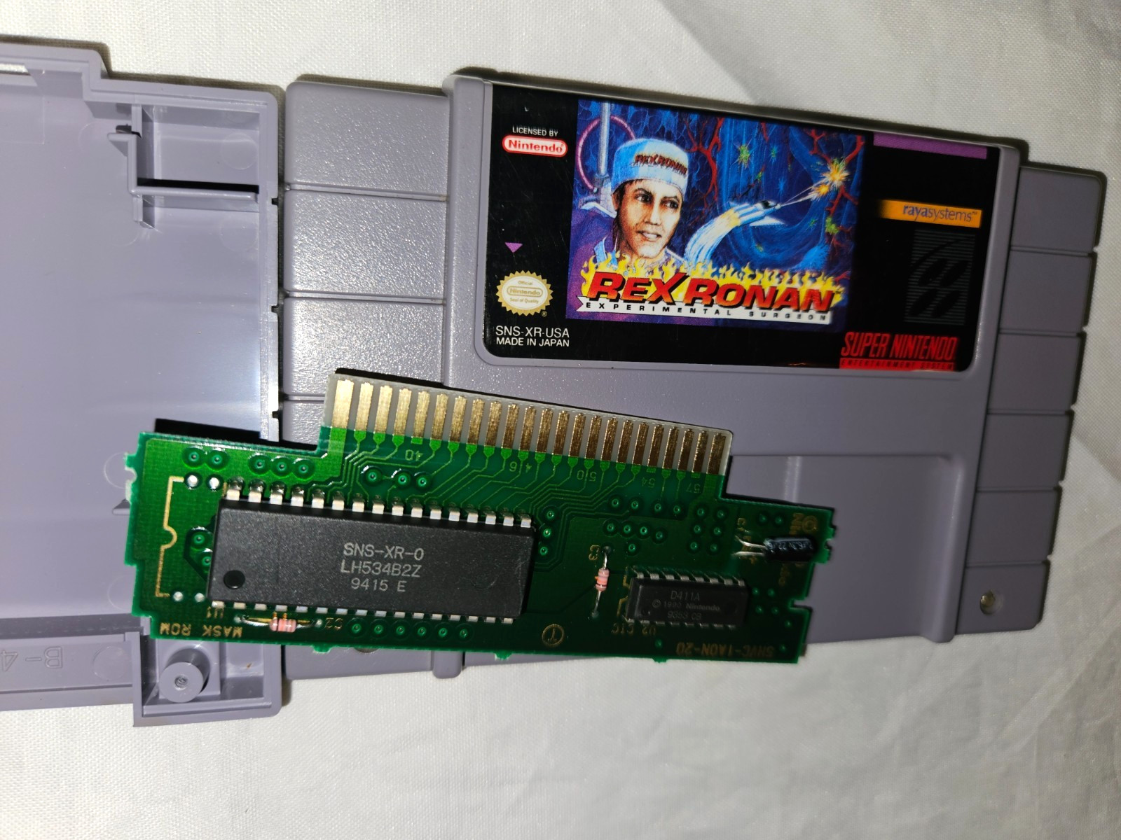 Rex Ronan Experimental Surgeon Cartridge Only Authentic SNES Super Nintendo 1993