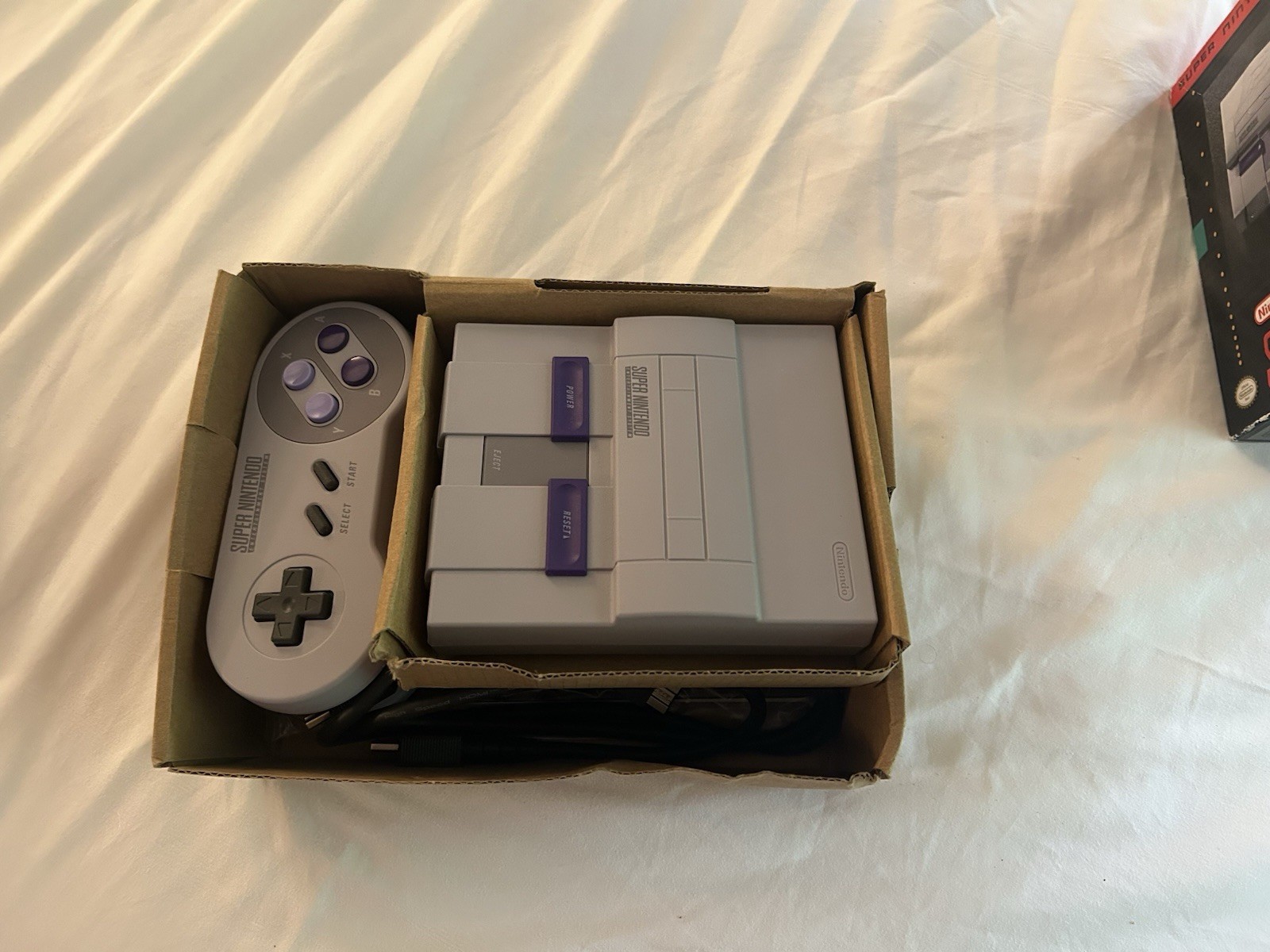 Nintendo Super NES Classic SNES Game Console Gray + 2 Bonus Wireless Controllers