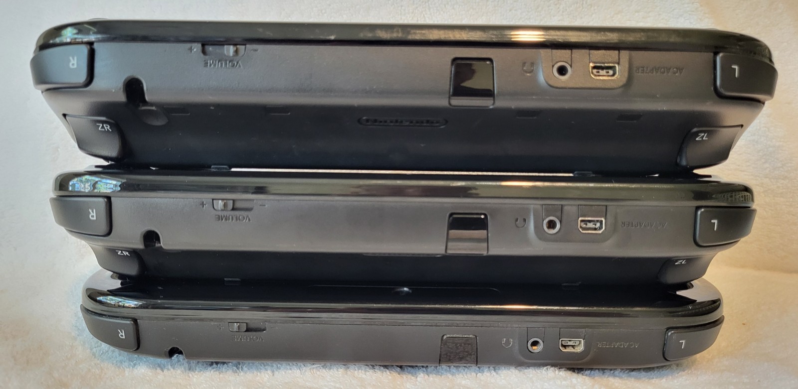 Lot of 3 Nintendo Wii U GamePad Only OEM WUP-010 Cleaned, Tested, Working
