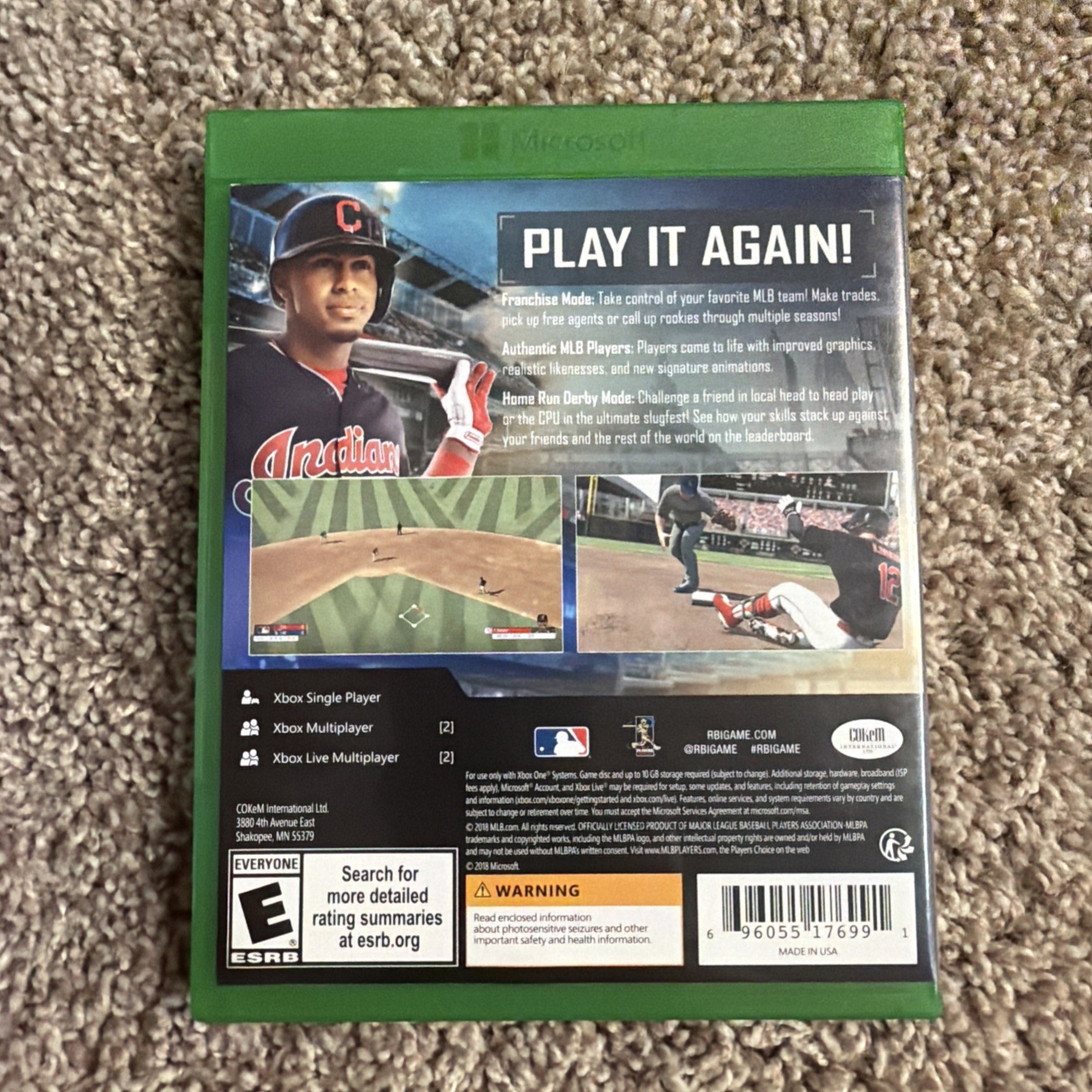 R.B.I. Baseball 18 (Microsoft Xbox One, 2018)