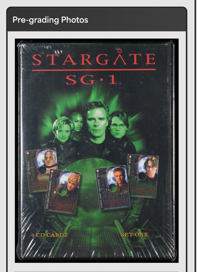 Stargate SG-1: 4 CD Cardz Set One PC CD-ROM 2001 4 Card Wata Graded GEN CGC VGA