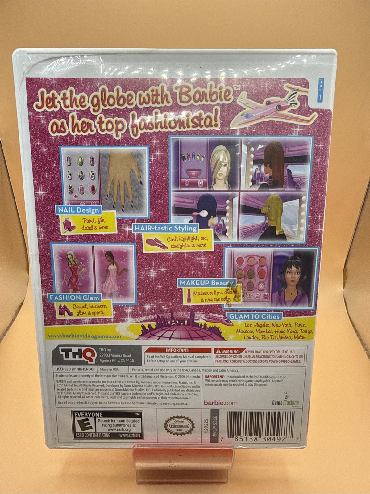 Barbie: Jet, Set & Style! – Wii – CIB Complete –
