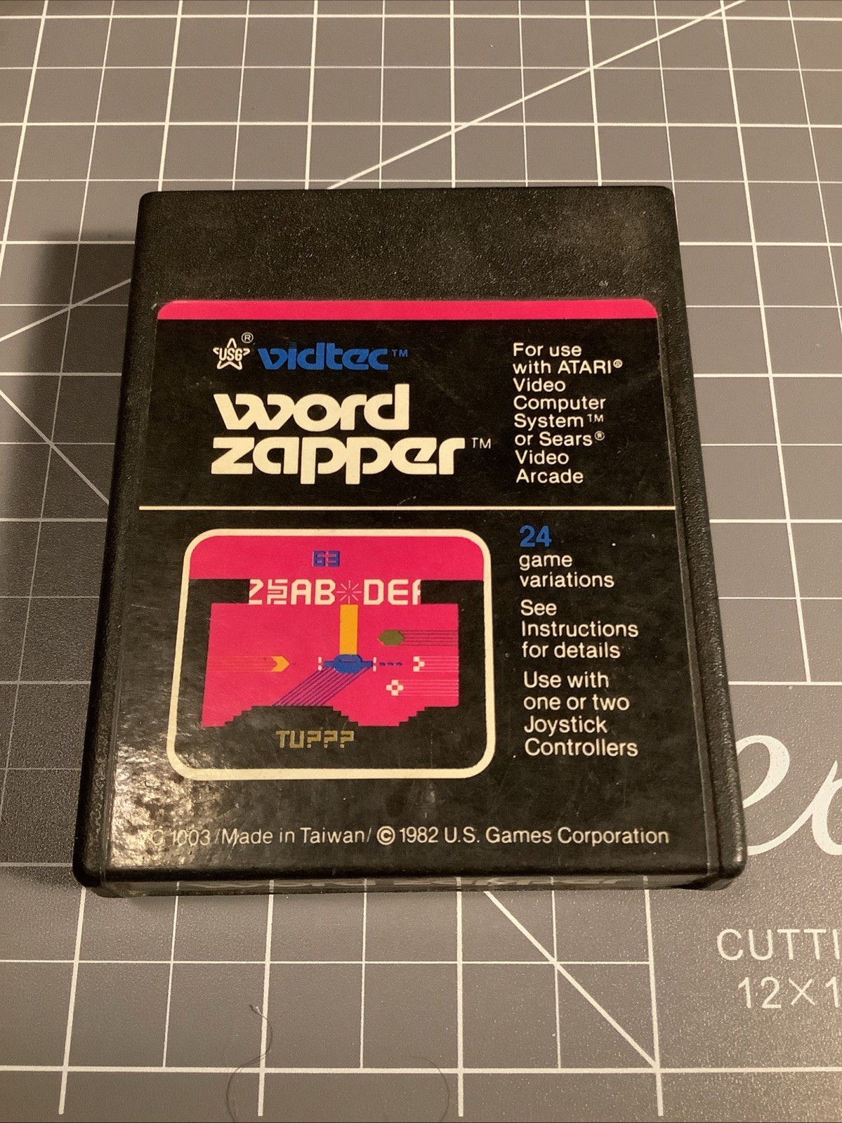 Word Zapper (Atari 2600, 1982) Vidtec Atari Game Cartridge