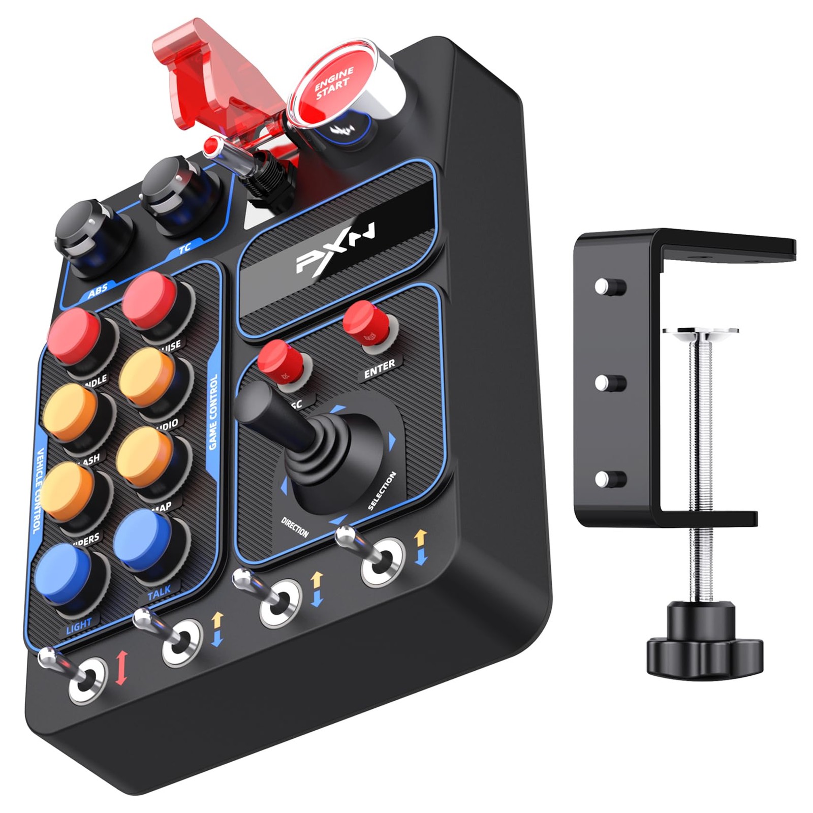 CB1 PC Button Box – Programmable Sim Control Panel with 19 Buttons & Switches…