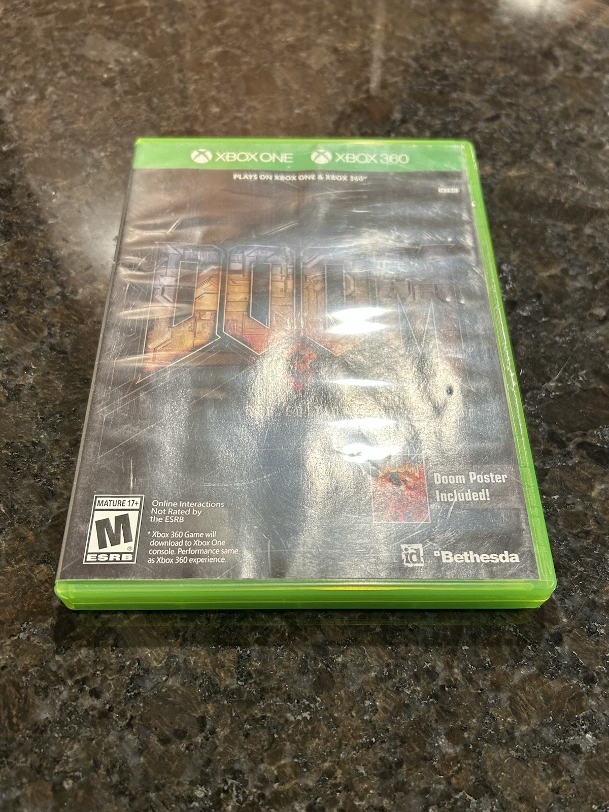 DOOM 3 – BFG Edition (Microsoft Xbox One & Xbox 360) – NO MANUAL & POSTER