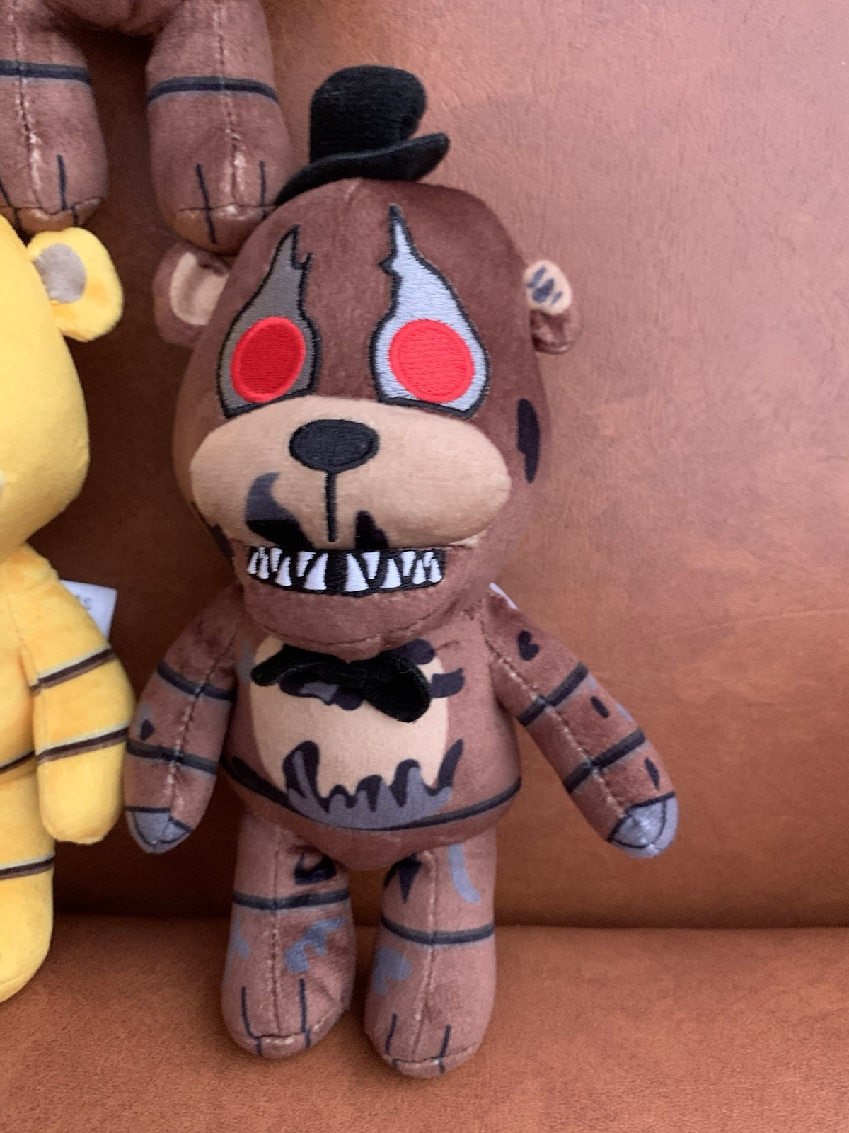 Plush | Fazbear Golden Nightmare Freddy 8″ 2024 PhatMojo Five Nights – Lot Of 3