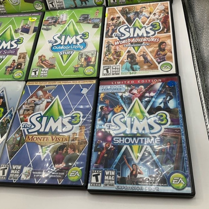Lot of (9) Sims 3 PC Games Master Suite Monte Vista Town Life Generations Deluxe