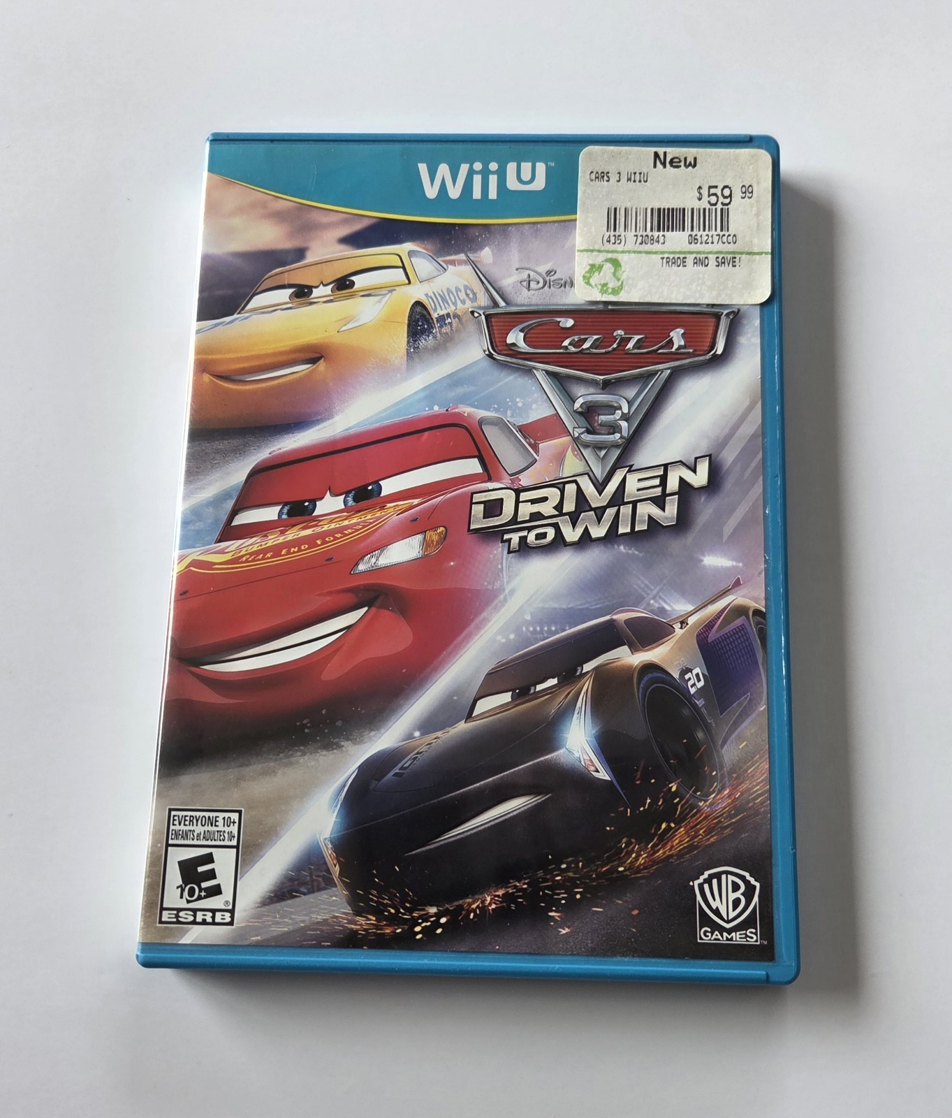 WB Games Cars 3: Driven to Win Nintendo Wii U Manual Multiplayer E10+ NTSC 2017