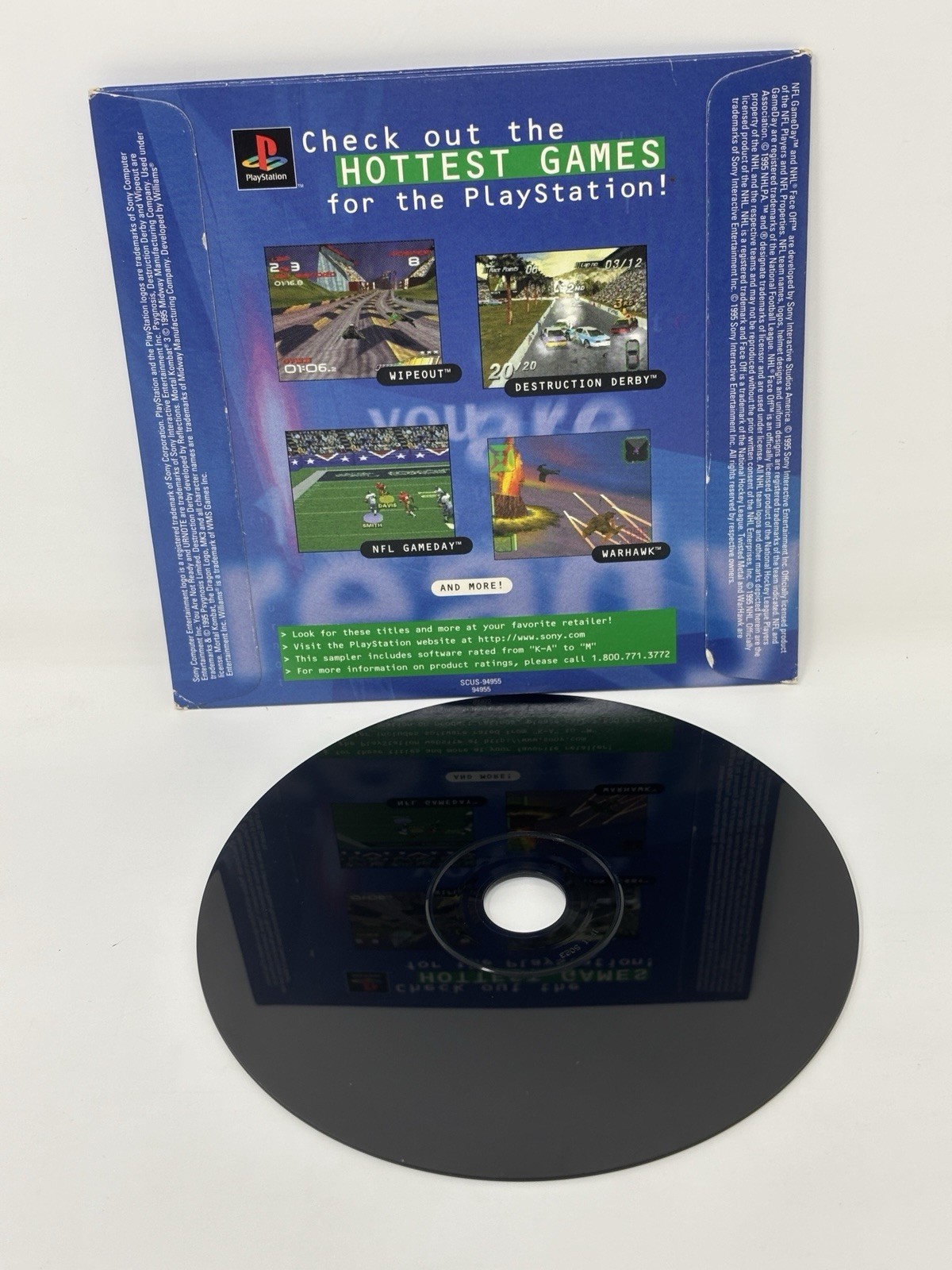Interactive CD Sampler Pack Demo Disc Volume 1 – (Sony Playstation 1) PS1