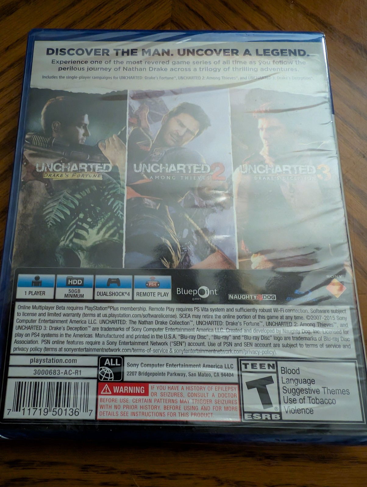 Uncharted The Nathan Drake Collection – Brand New, Unopened – PS4